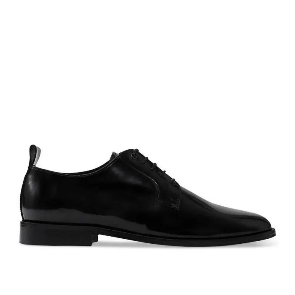The Kooples Derby Shoes Men 41 Black Patent Leather Dressy Office Formal NEW